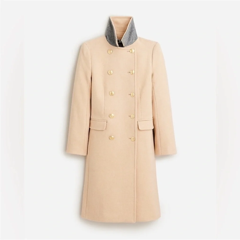 J. Crew Warwick Topcoat in Italian Stadium Cloth Wool Blend BU449